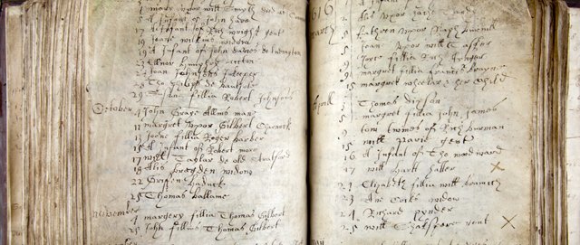 Old burial records