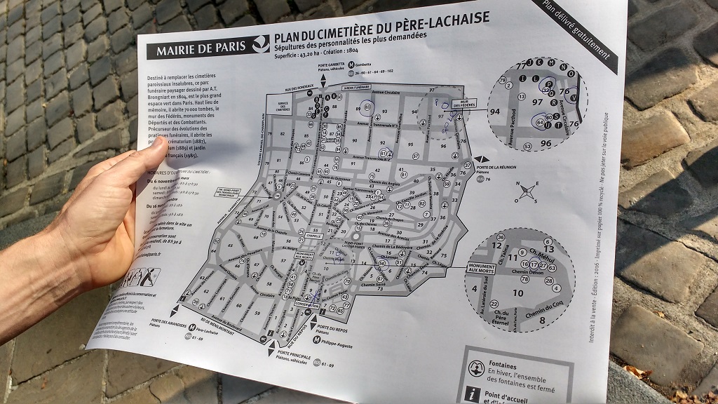 Père-Lachaise Map