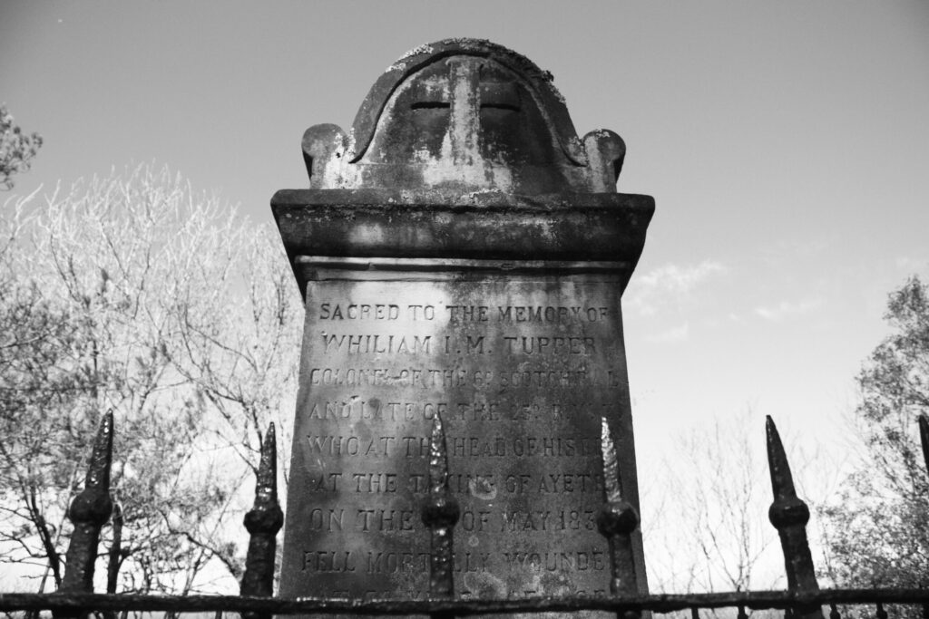 Grave of Colonel William I.M. Tupper