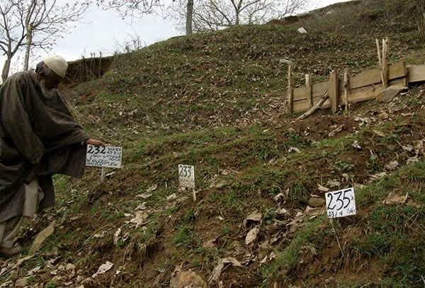 Unmarked graves in Kashmir